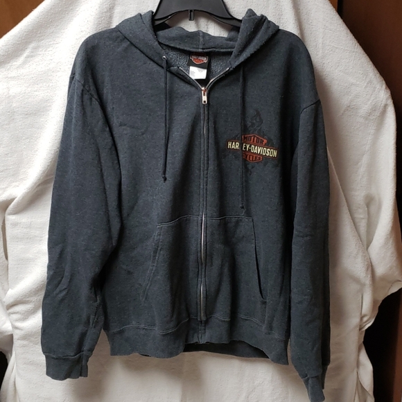 mens harley davidson zip up sweatshirts